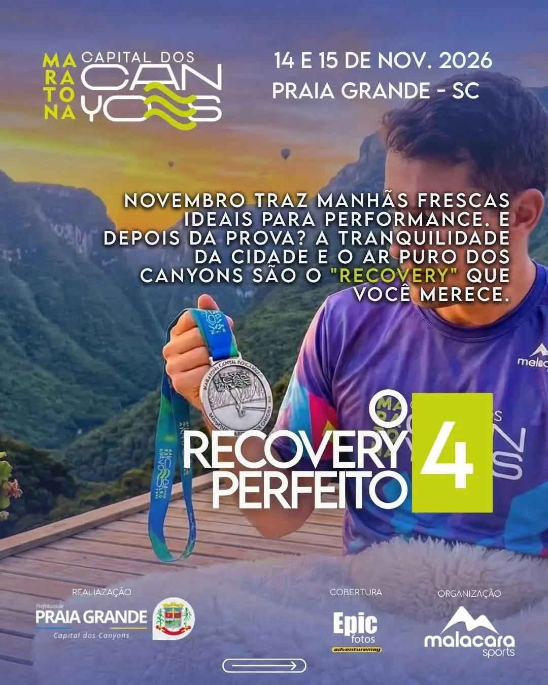 Maratona Capital dos Canyons: Corra em Praia Grande em 2026!