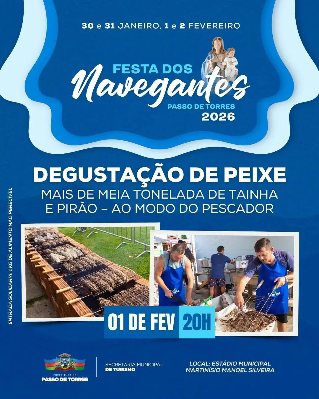 Festa dos Navegantes 2026 Agita Passo de Torres com Shows e Tradição