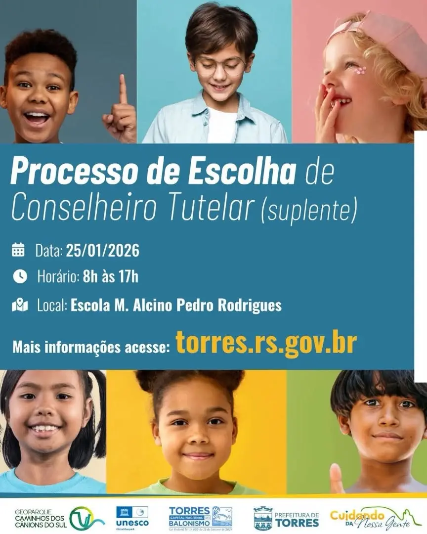 Torres, RS: Eleição Suplementar para Conselheiros Tutelares Suplentes