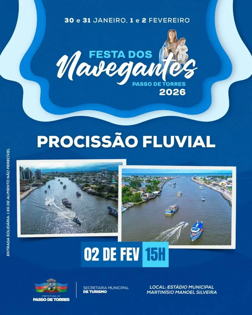 Festa dos Navegantes 2026: Passo de Torres Celebra Tradição com Shows e Solidariedade