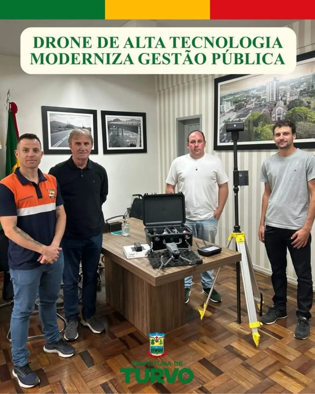 Turvo Inova com Drone de Alta Tecnologia para Engenharia, Defesa Civil e Segurança