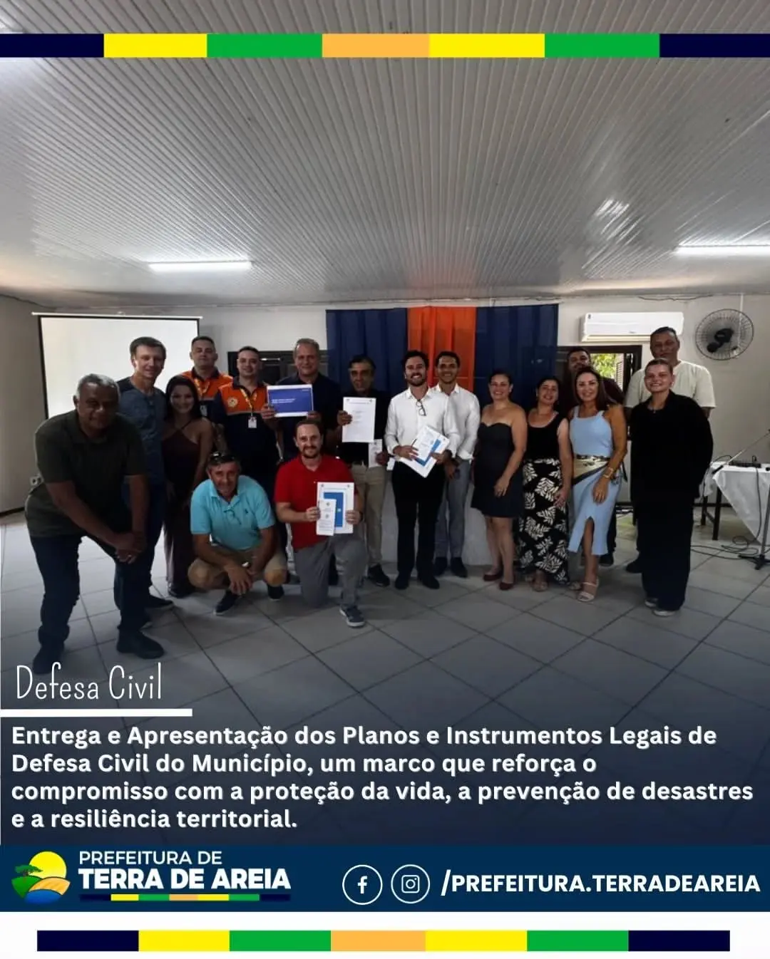 Terra de Areia Fortalece a Defesa Civil com Novos Planos e Instrumentos Legais