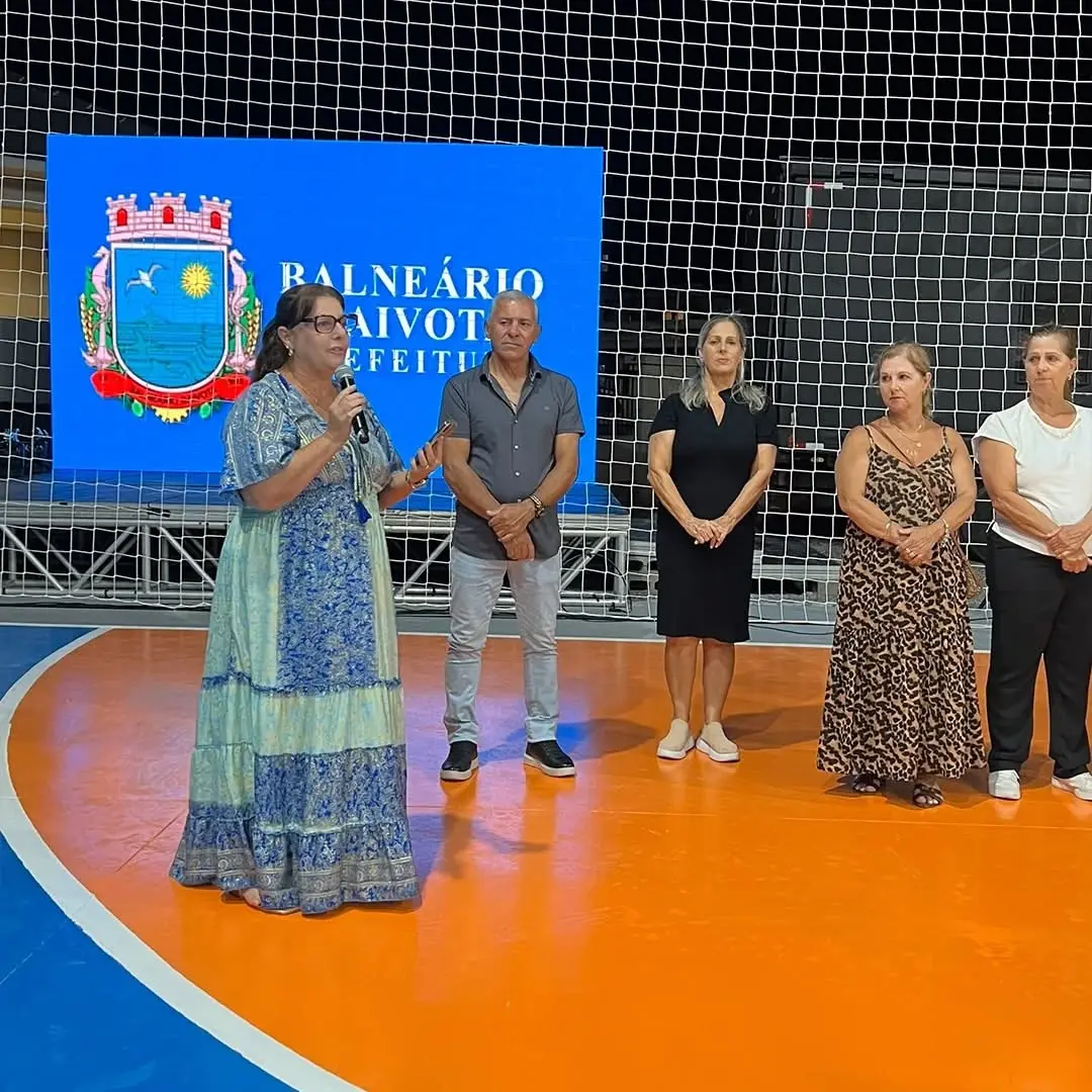 Balneário Gaivota Inaugura Quadra Coberta Antônio José dos Santos para Esporte e Lazer
