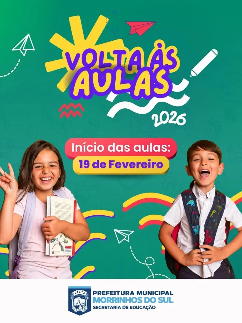 Morrinhos do Sul: Aulas da Rede Municipal de Ensino Começam em 19 de Fevereiro