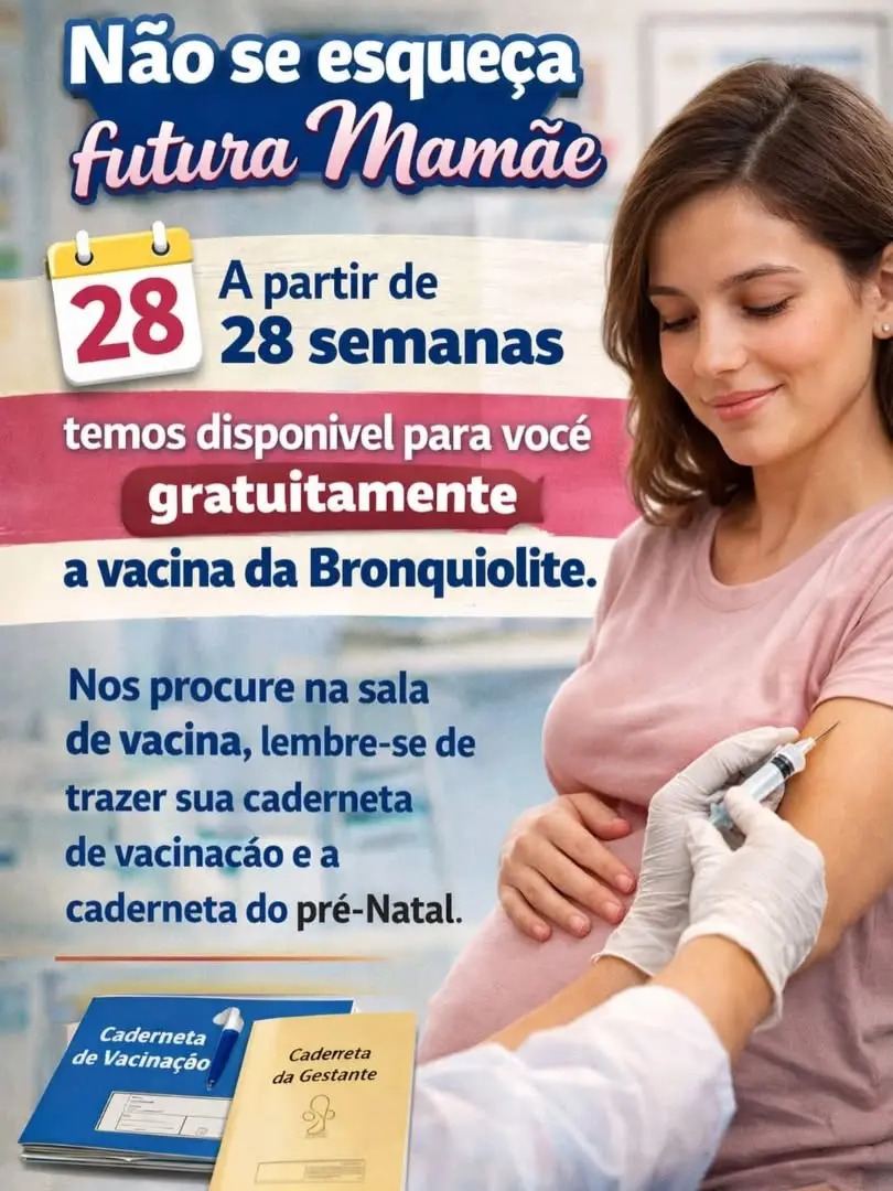 Timbé do Sul Oferece Vacina Gratuita contra Bronquiolite para Gestantes