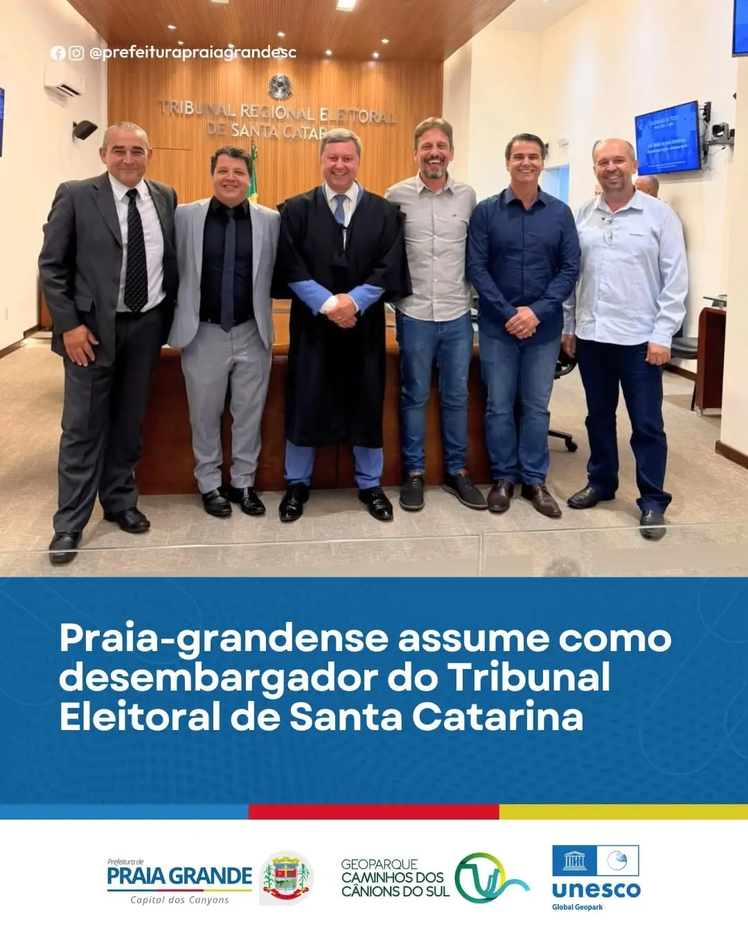 Praia-Grandense Assume Cargo de Desembargador Eleitoral no TRE-SC
