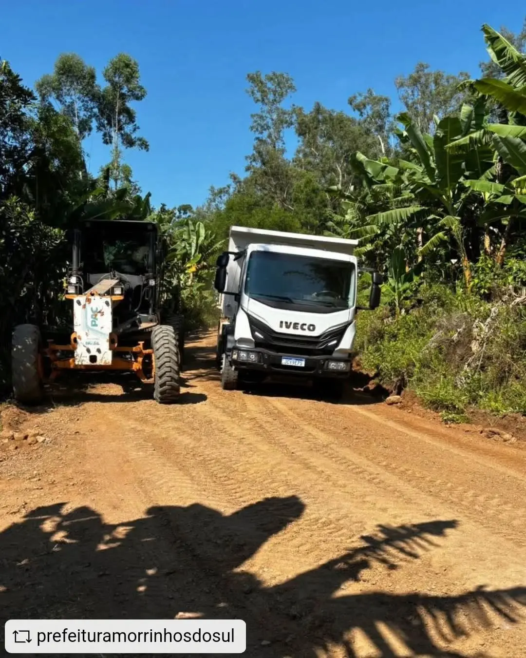 Prefeitura de Morrinhos do Sul Melhora Acesso e Segurança na Estrada do Chapecó
