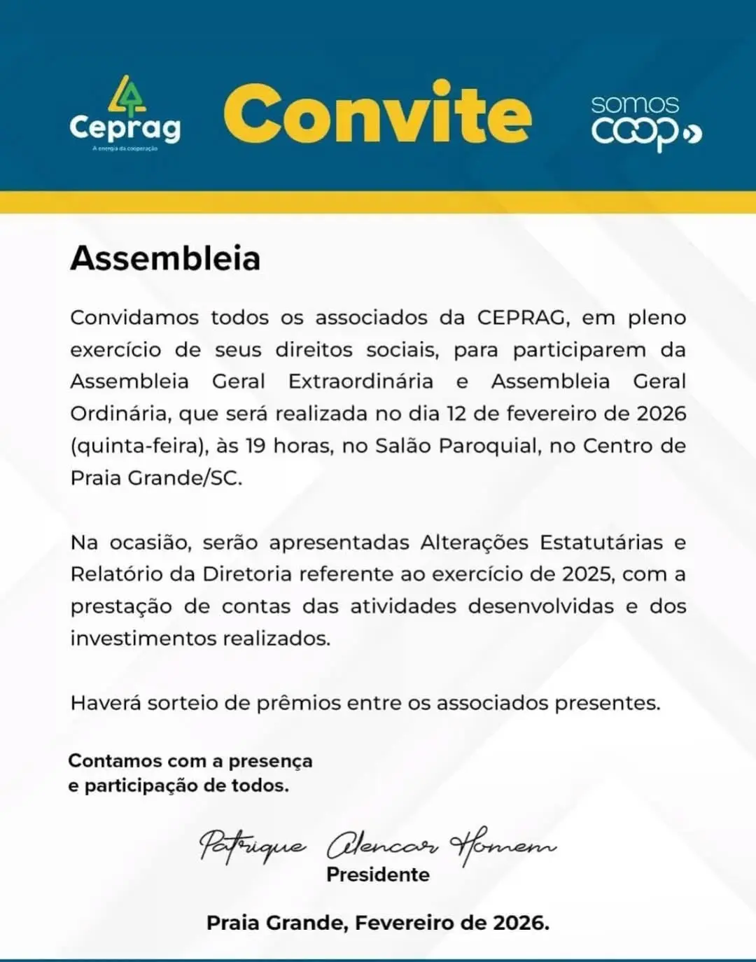 CEPRAG Aprova Alterações Estatutárias e Anuncia Sobra de R$ 4,9 Milhões em Assembleia