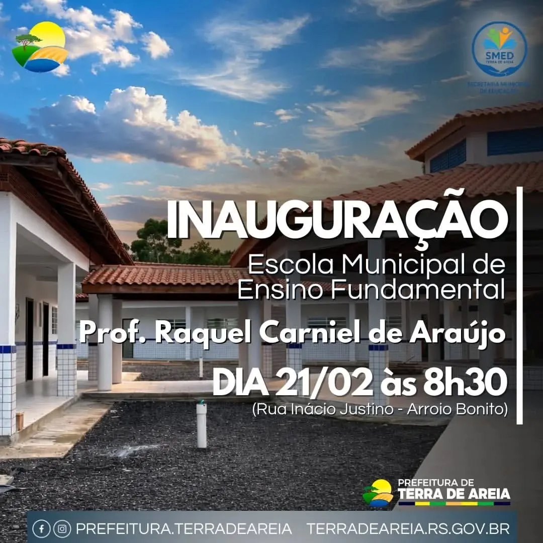 Terra de Areia Inaugura Escola Municipal e Abre Novas Oportunidades na Educação