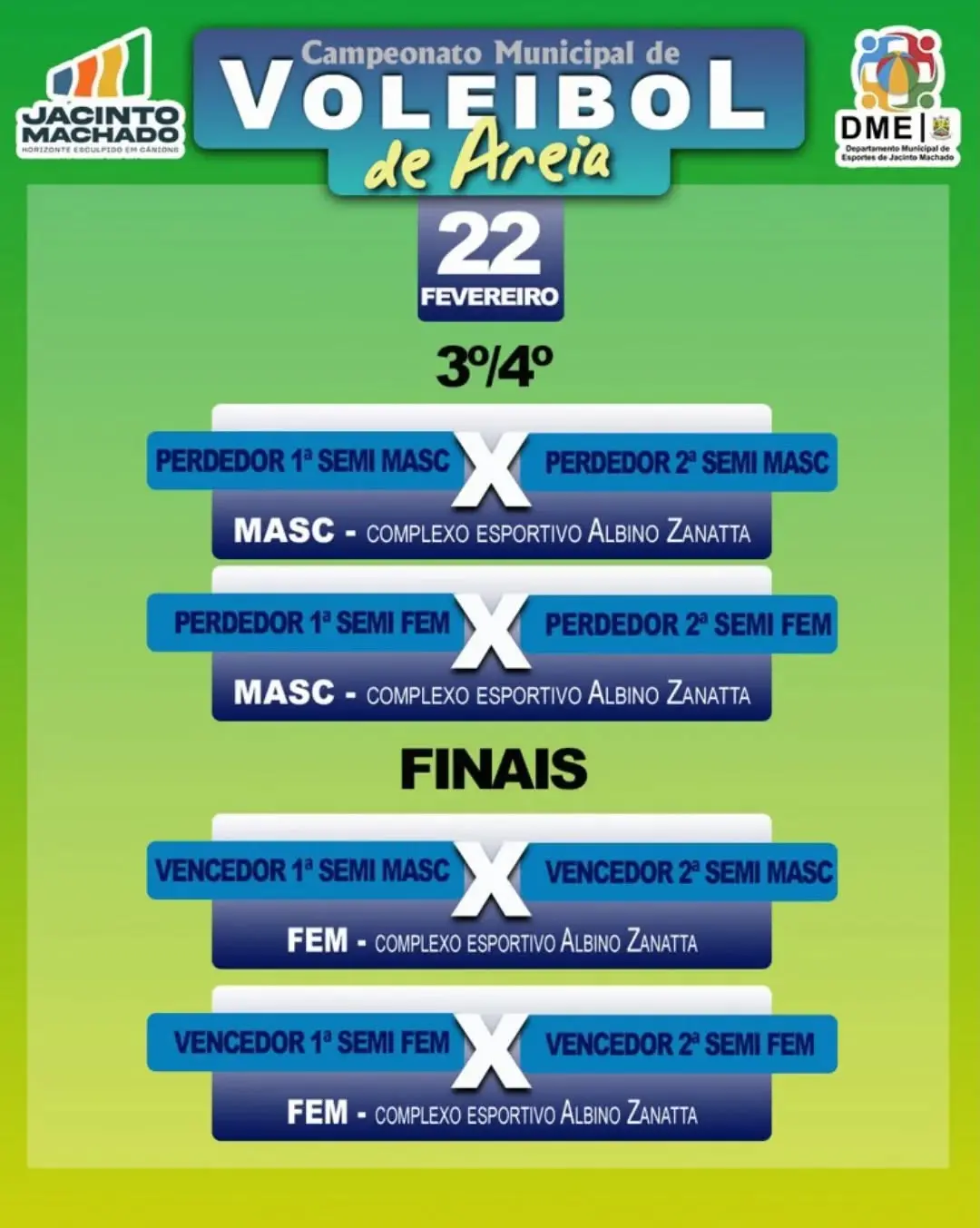 Vôlei em Jacinto Machado: Campeonatos Municipais Entram na Fase Decisiva