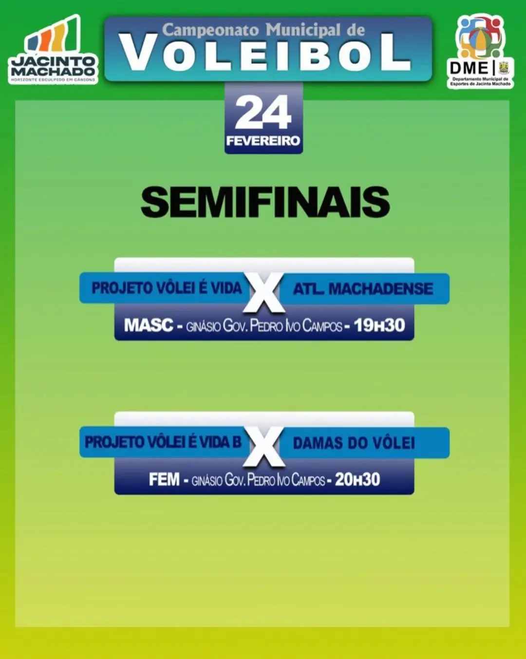 Vôlei em Jacinto Machado: Campeonatos Municipais Entram na Fase Decisiva