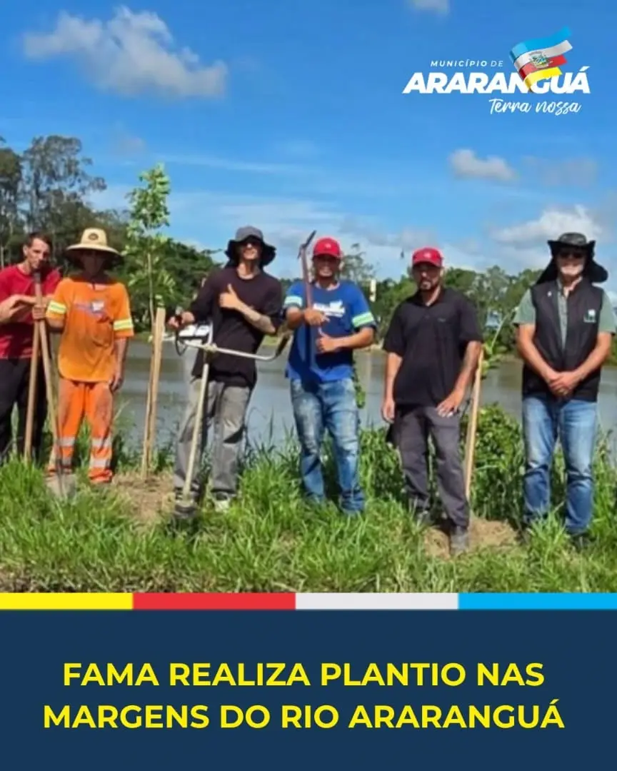 Araranguá Ações de Plantio Promovem Recuperação Ambiental do Rio Araranguá