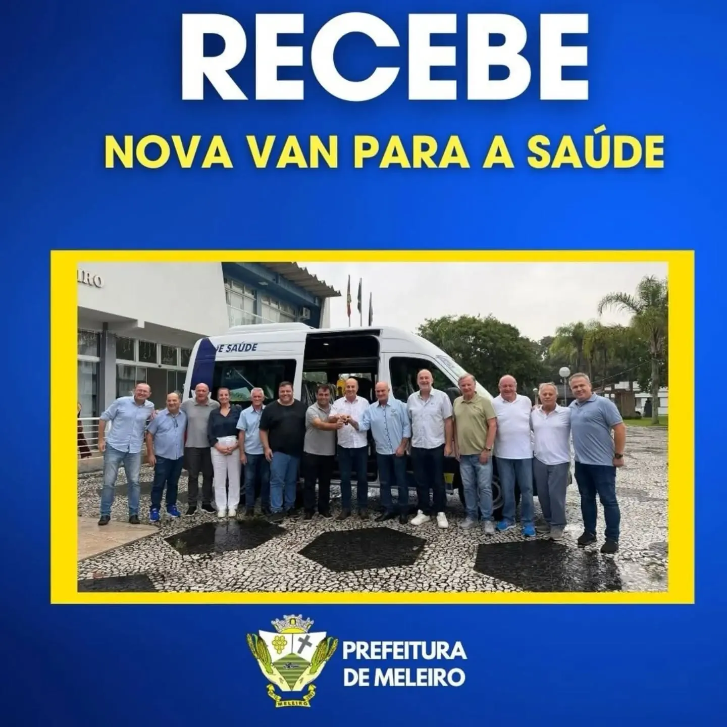 Meleiro Reforça Saúde com Nova Van para Transporte de Pacientes