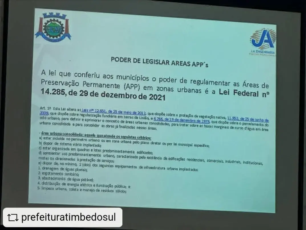 Timbé do Sul Atualiza Plano de Gestão Ambiental em Reunião com a Comunidade