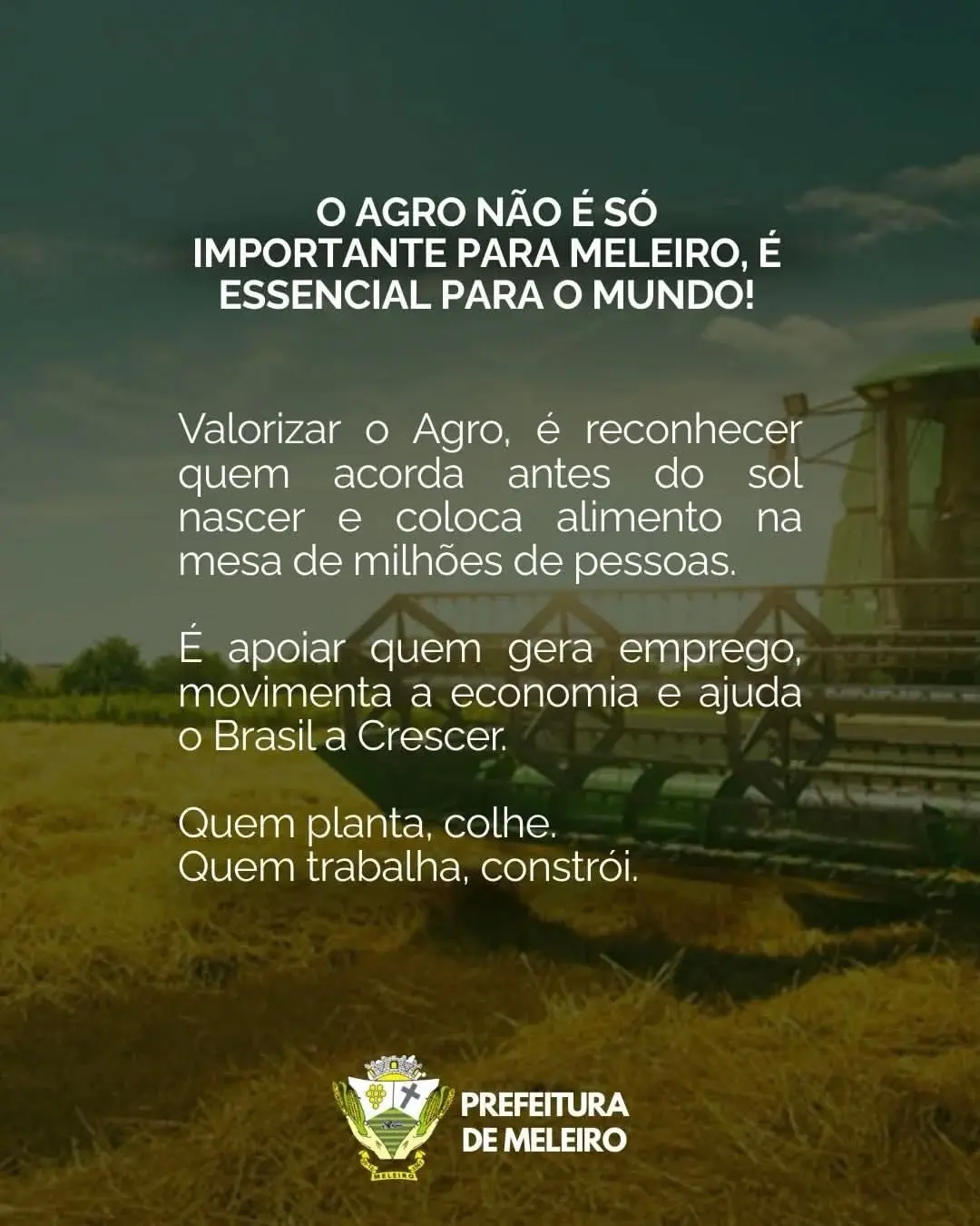 Meleiro Reconhece a Força do Agronegócio no Desenvolvimento Local