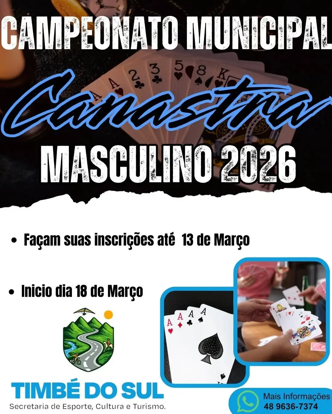 Timbé do Sul Abre Inscrições para Campeonato de Canastra Masculino e Feminino em 2026