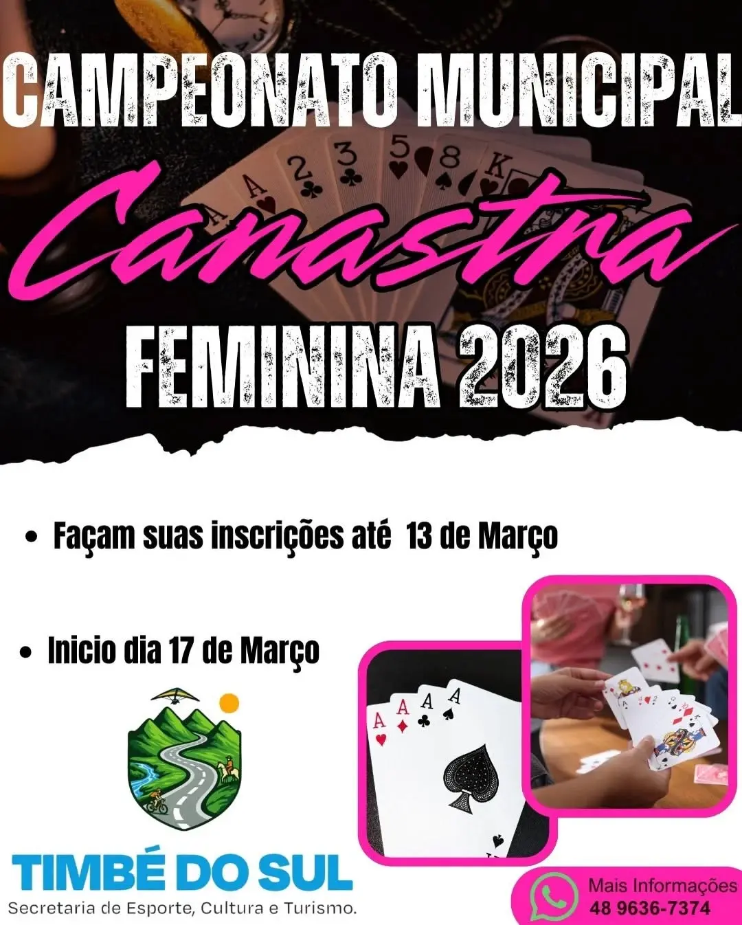 Timbé do Sul Abre Inscrições para Campeonato de Canastra Masculino e Feminino em 2026