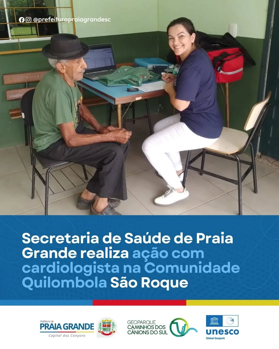 Prefeitura de Praia Grande (SC) Realiza Ação de Saúde Cardiovascular em Comunidade Quilombola