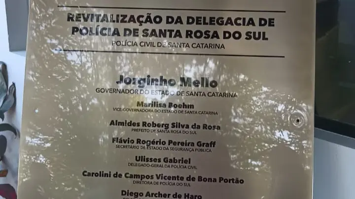 Santa Rosa do Sul Ganha Delegacia Revitalizada: Mais Segurança para a Comunidade