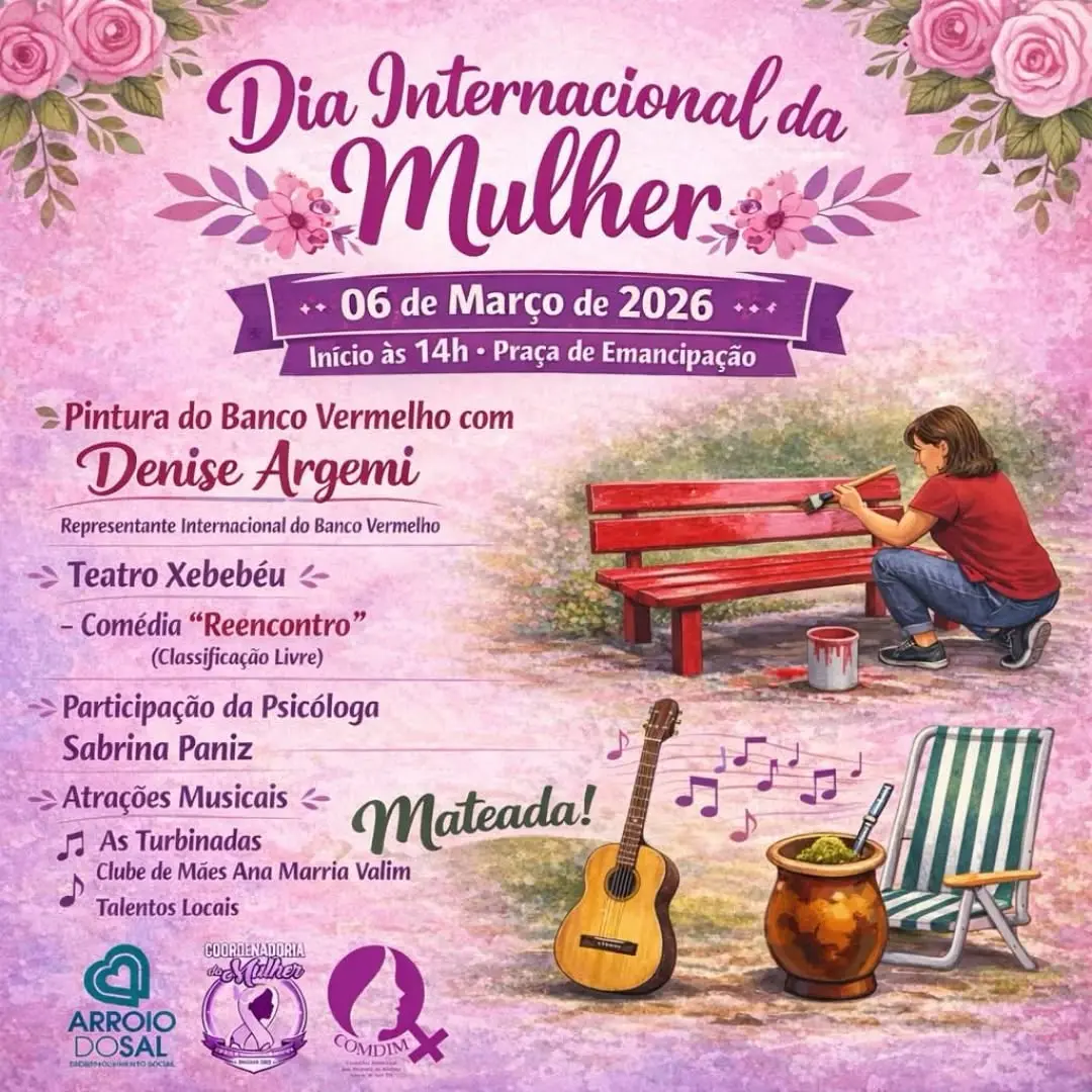 Arroio do Sal Celebra o Dia Internacional da Mulher com Evento Especial na Praça