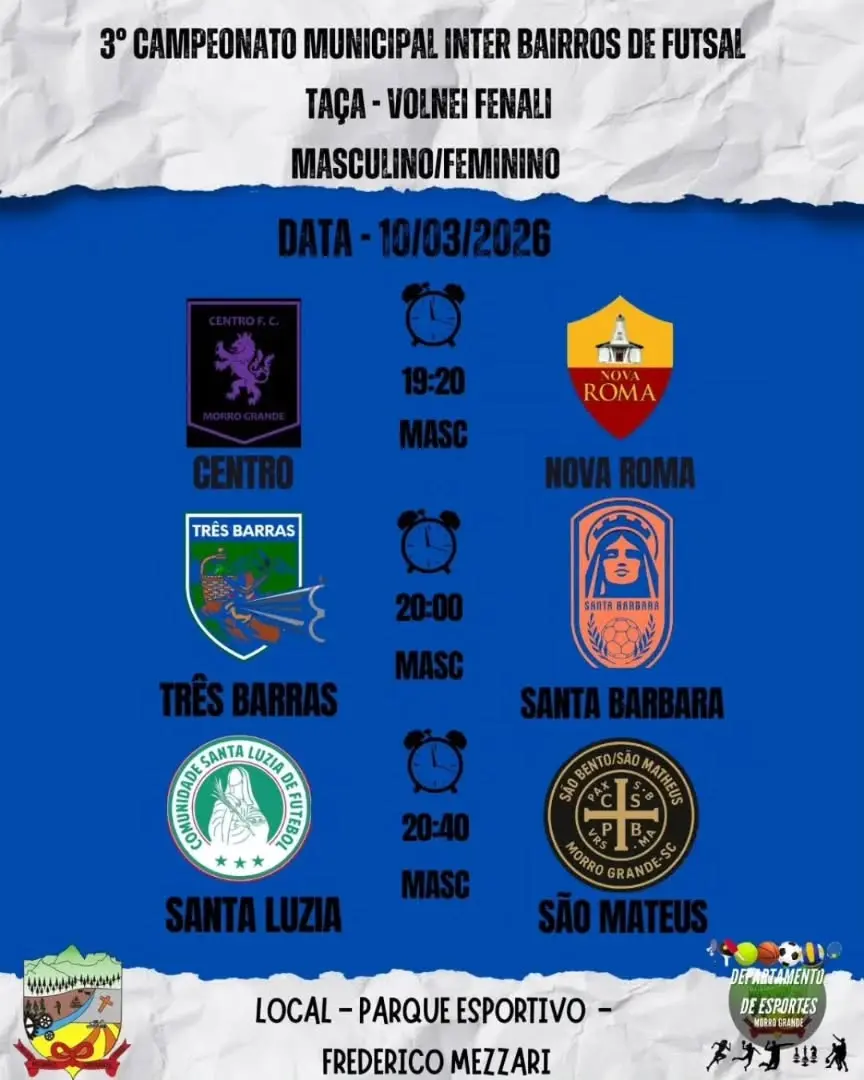 Morro Grande Celebra o Esporte com o 3º Campeonato Interbairros de Futsal