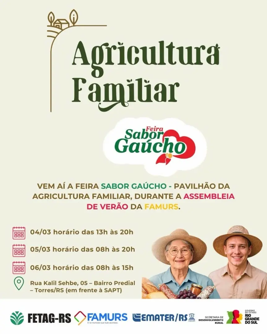 Feira Sabor Gaúcho em Torres (RS) Traz o Melhor da Agricultura Familiar