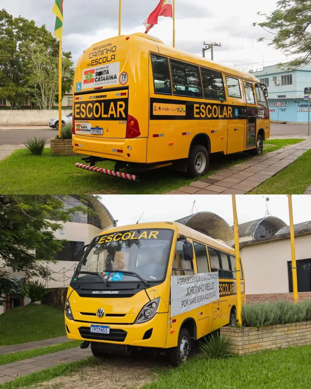 Praia Grande (SC) Reforça Transporte Escolar com Novo Ônibus