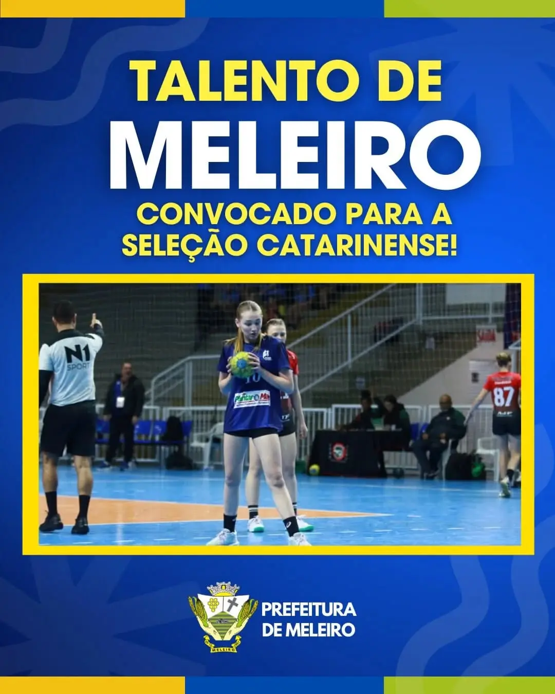 Atleta de Meleiro, Letícia Maffioletti, é Convocada para Seleção Catarinense de Handebol