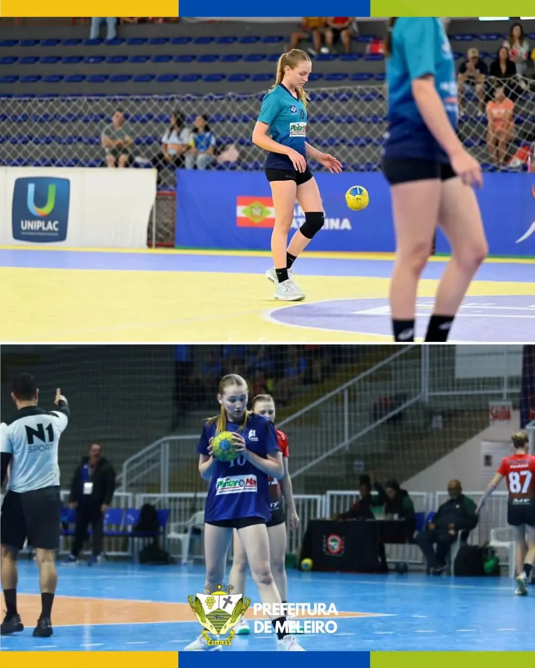 Atleta de Meleiro, Letícia Maffioletti, é Convocada para Seleção Catarinense de Handebol