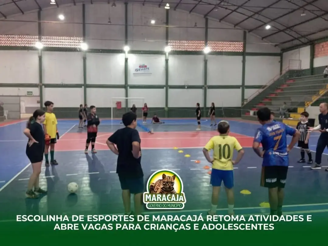 Maracajá Incentiva o Esporte: Escolinha Gratuita Retorna em 2026 para Crianças e Adolescentes