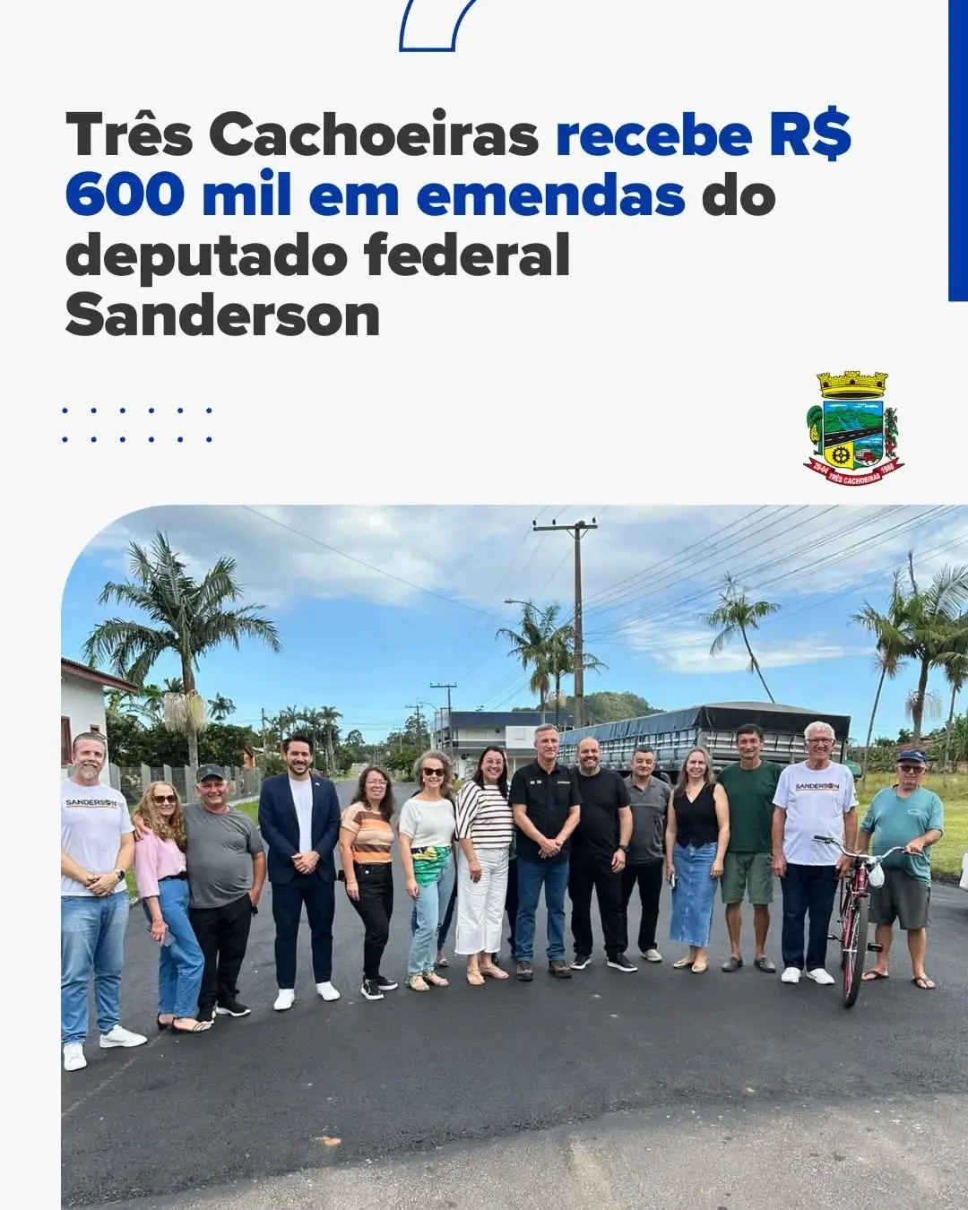 Três Cachoeiras Impulsionada por Emenda de R$ 600 Mil para Pavimentação e Assistência Social