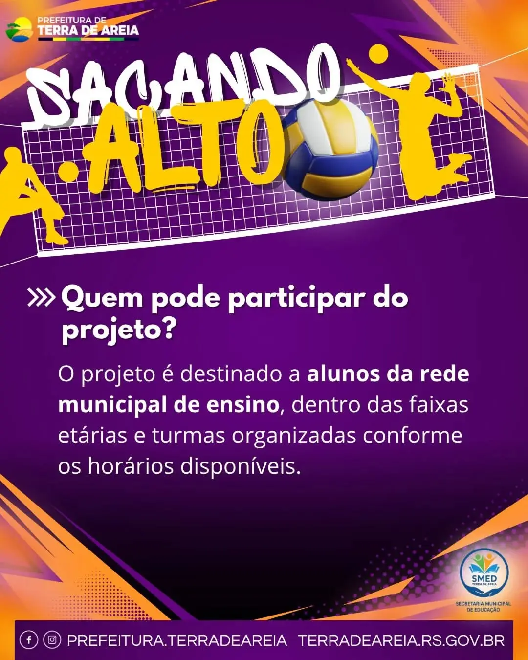 Projeto Sacando Alto: Incentivo ao Vôlei Transforma Crianças e Jovens em Terra de Areia