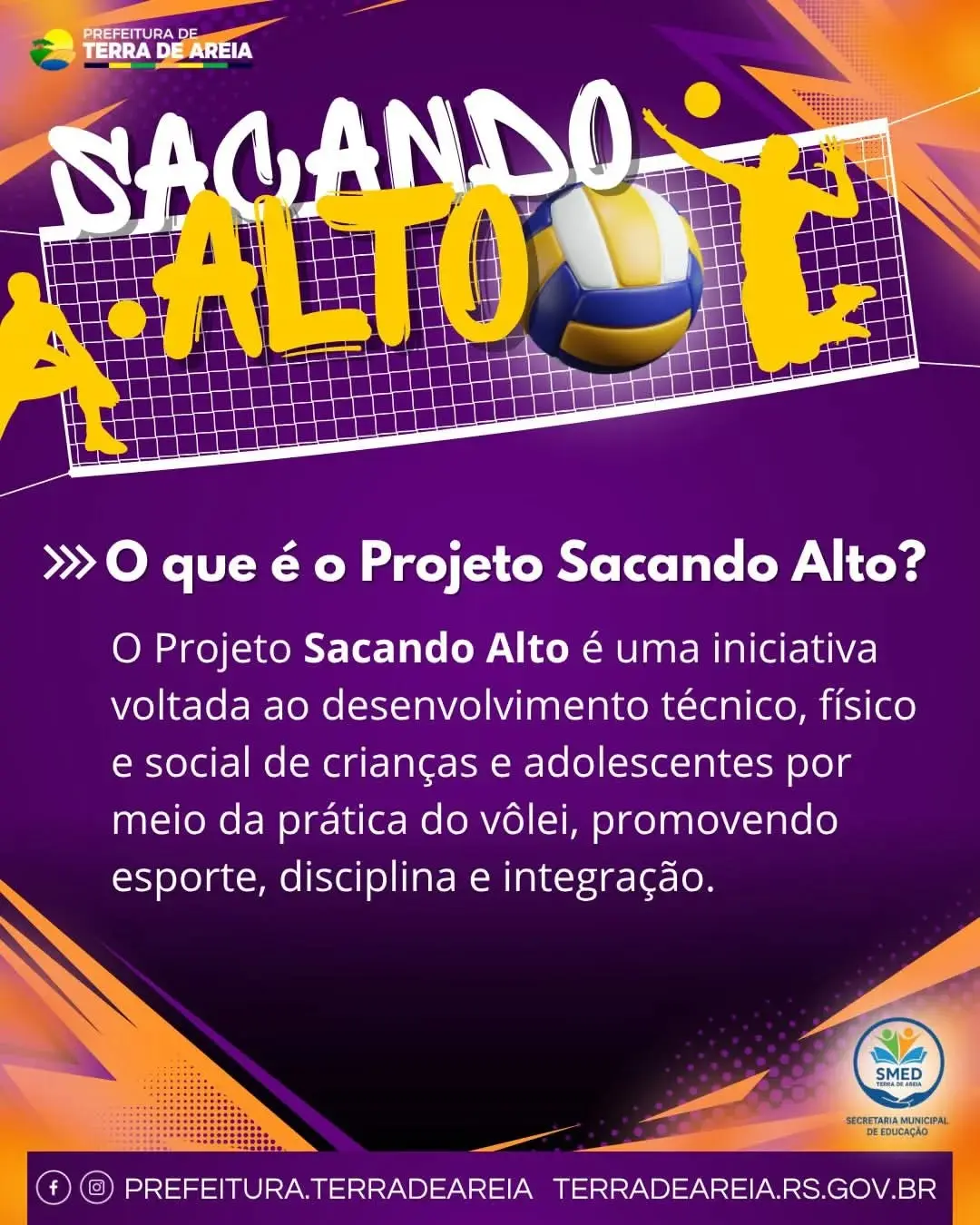 Projeto Sacando Alto: Incentivo ao Vôlei Transforma Crianças e Jovens em Terra de Areia