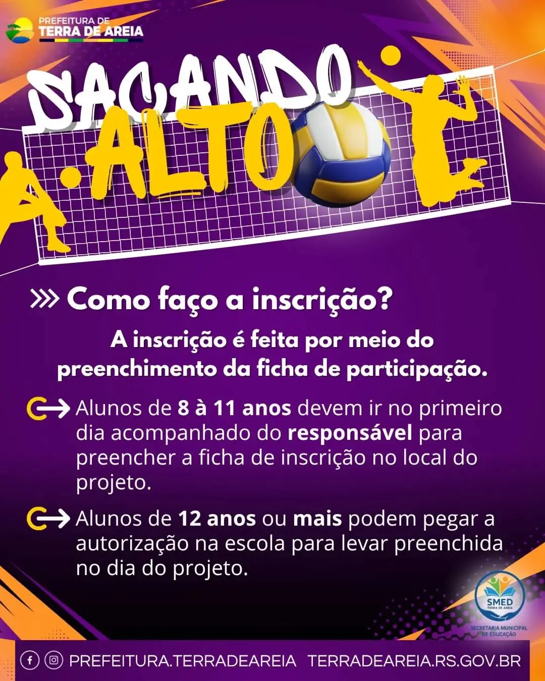 Projeto Sacando Alto: Incentivo ao Vôlei Transforma Crianças e Jovens em Terra de Areia