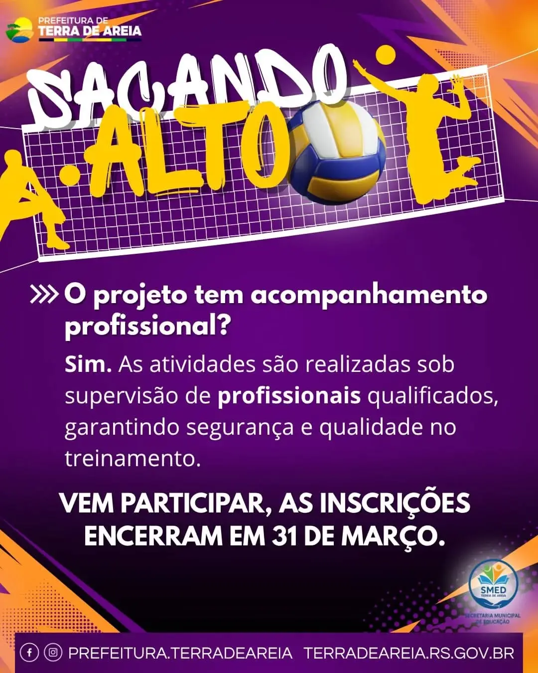 Projeto Sacando Alto: Incentivo ao Vôlei Transforma Crianças e Jovens em Terra de Areia