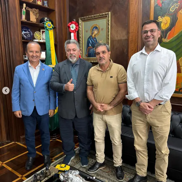 Prefeito de Santa Rosa do Sul Alinha Demandas com Governo Estadual em Florianópolis