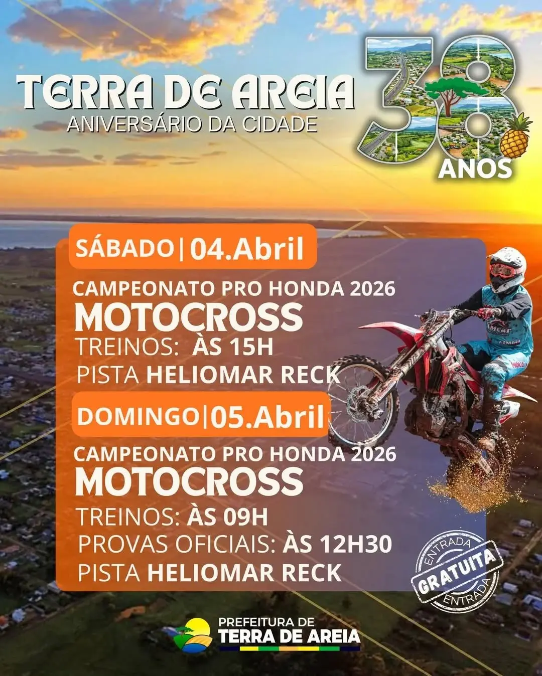 Terra de Areia Celebra 38 Anos com Programação Especial em Abril