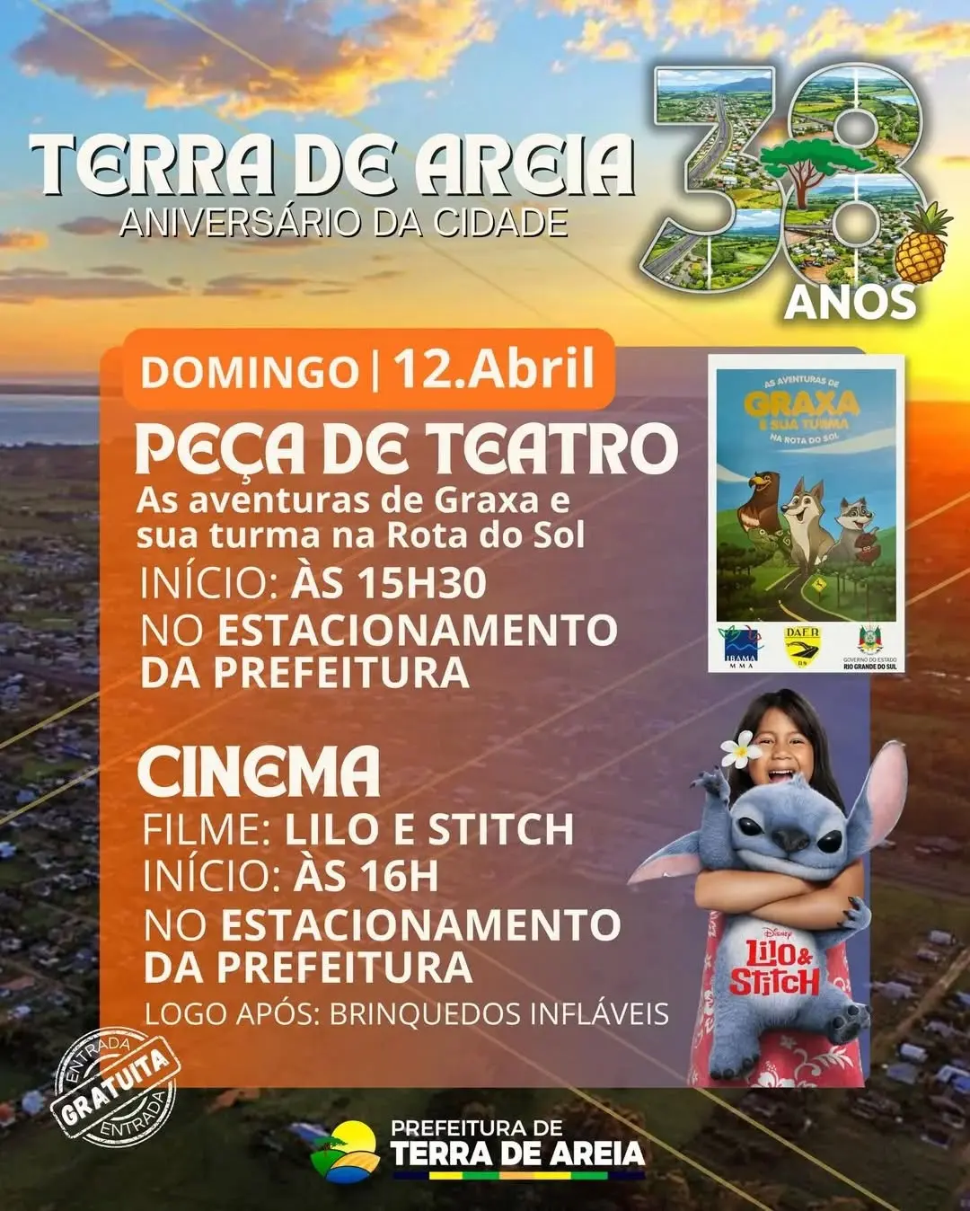 Terra de Areia Celebra 38 Anos com Programação Especial em Abril