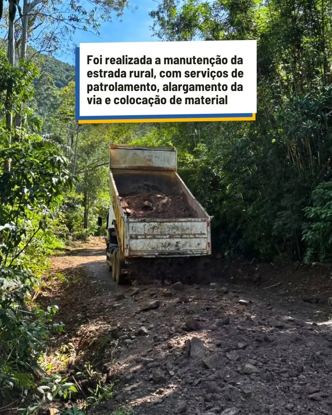 Morrinhos do Sul Melhora Estrada do Alto do Chapecozinho para Impulsionar Agricultura