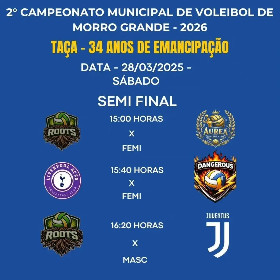Morro Grande se prepara para as semifinais do Campeonato de Voleibol