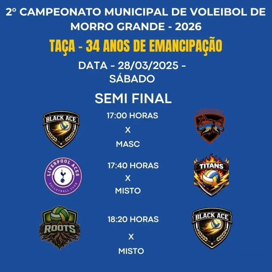 Morro Grande se prepara para as semifinais do Campeonato de Voleibol