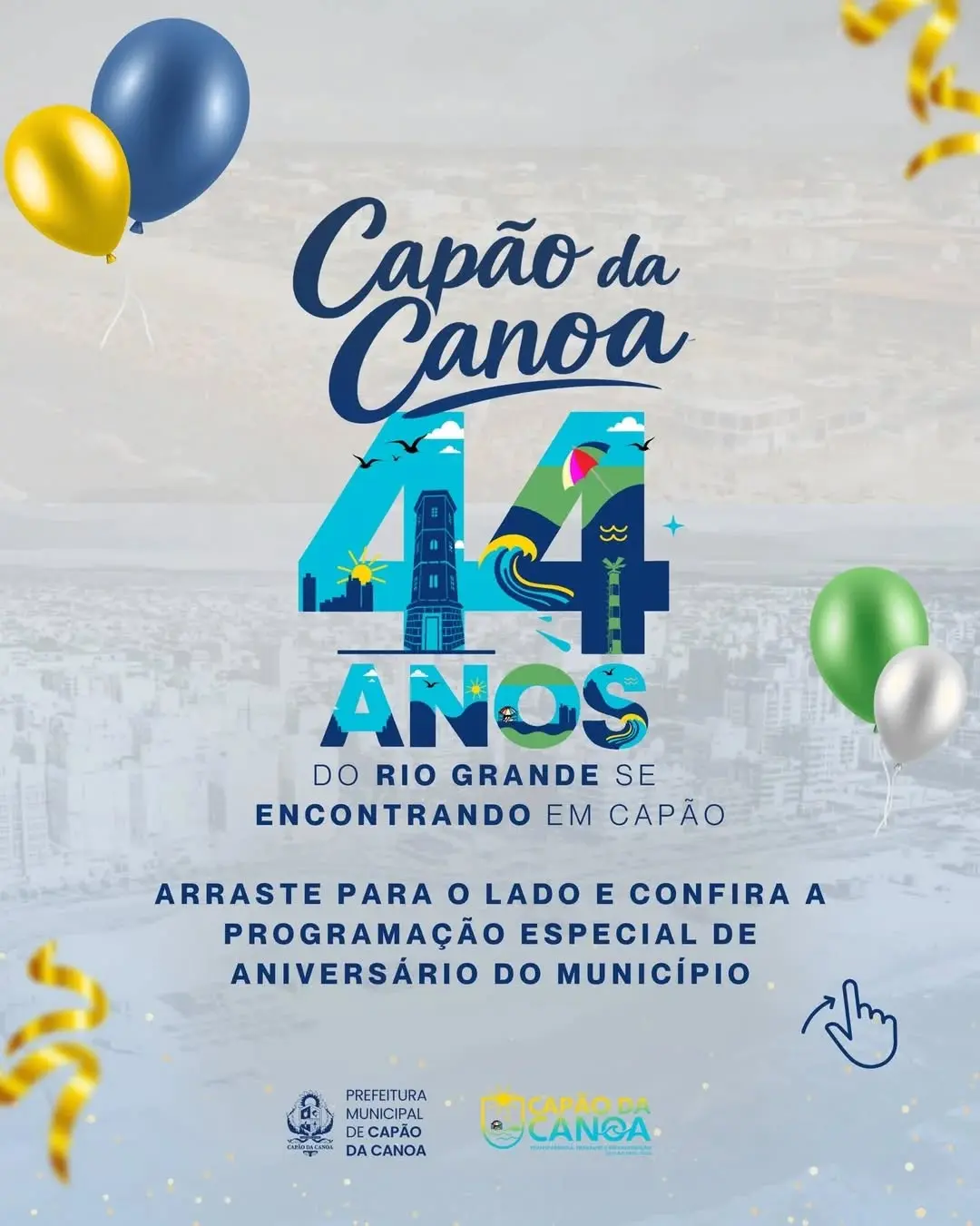 Capão da Canoa Celebra 44 Anos com Festa e Lançamento do Calendário de Eventos 2026
