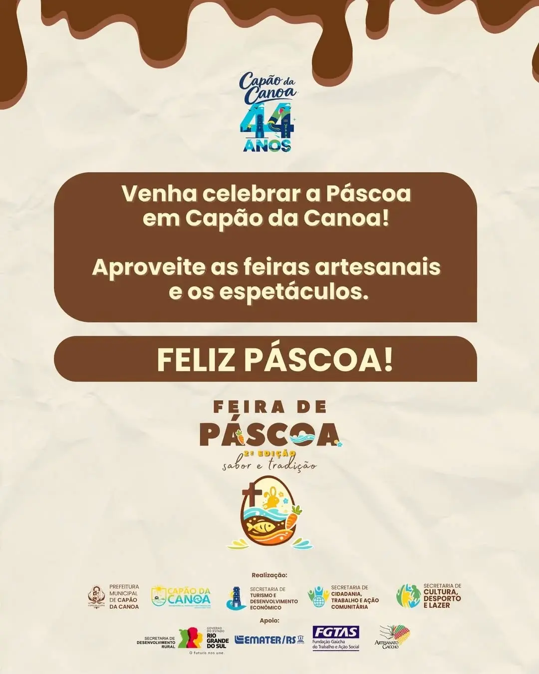 Feira de Páscoa 2026: Capão da Canoa Celebra Sabor e Tradição