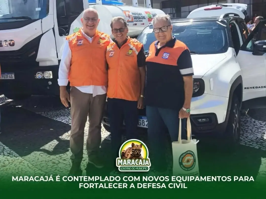 Maracajá Fortalece Defesa Civil com Novos Equipamentos e Veículo Adaptado