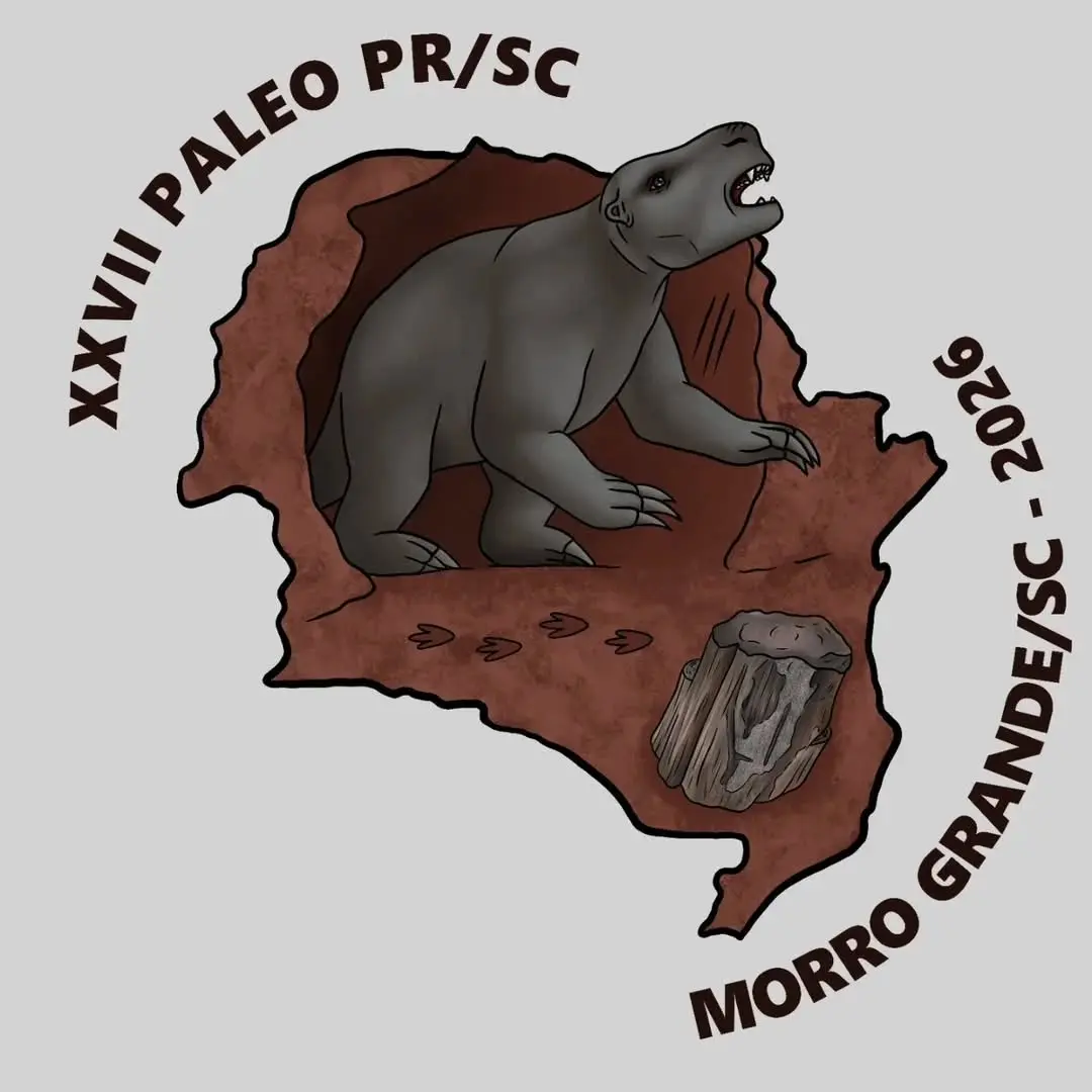 Paleo 2026: Morro Grande Apresenta Logo Inspirada na Megafauna e Pegadas de Dinossauros