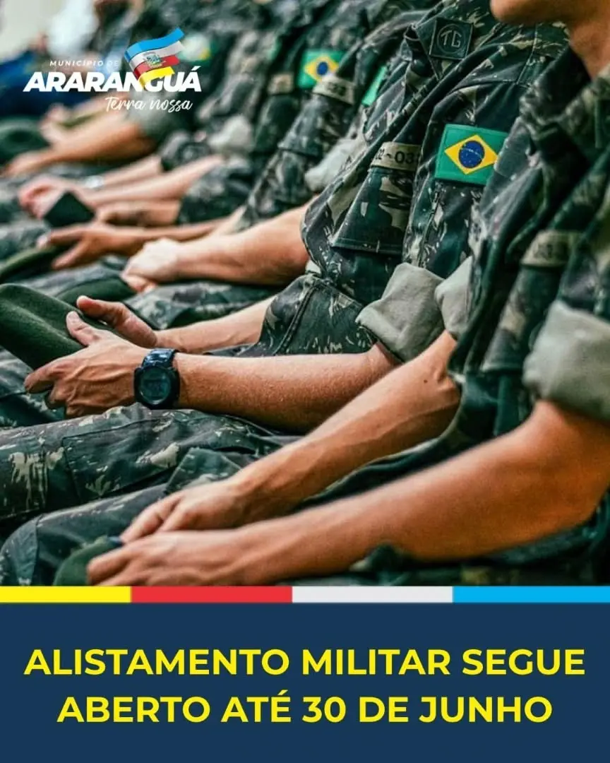 Alistamento Militar 2026: Jovens de Araranguá Nascidos em 2008 Devem se Alistar