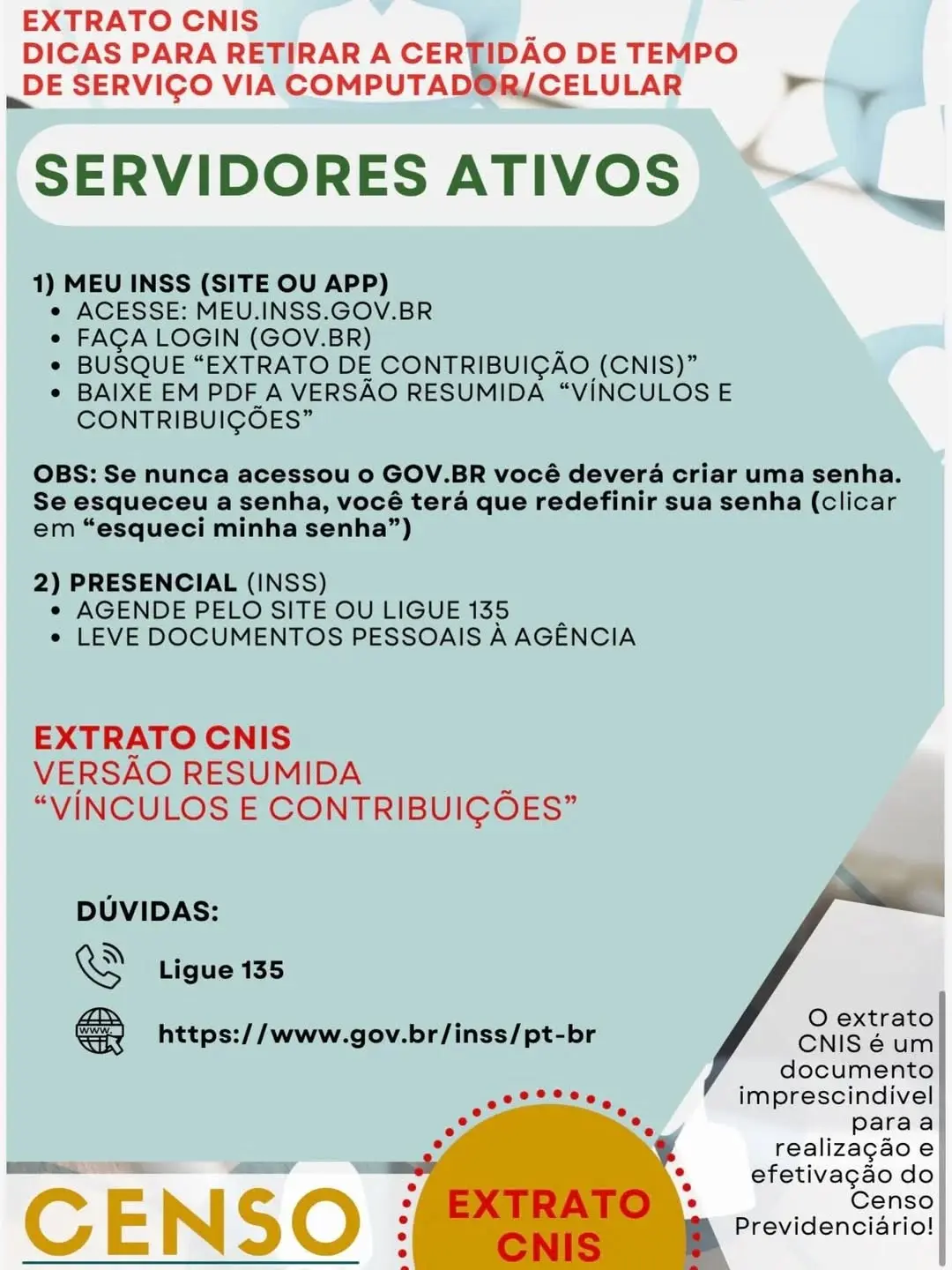 Censo Previdenciário 2026 em Terra de Areia: Recadastramento Obrigatório para Servidores