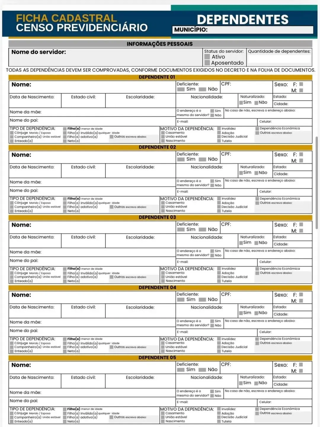 Censo Previdenciário 2026 em Terra de Areia: Recadastramento Obrigatório para Servidores