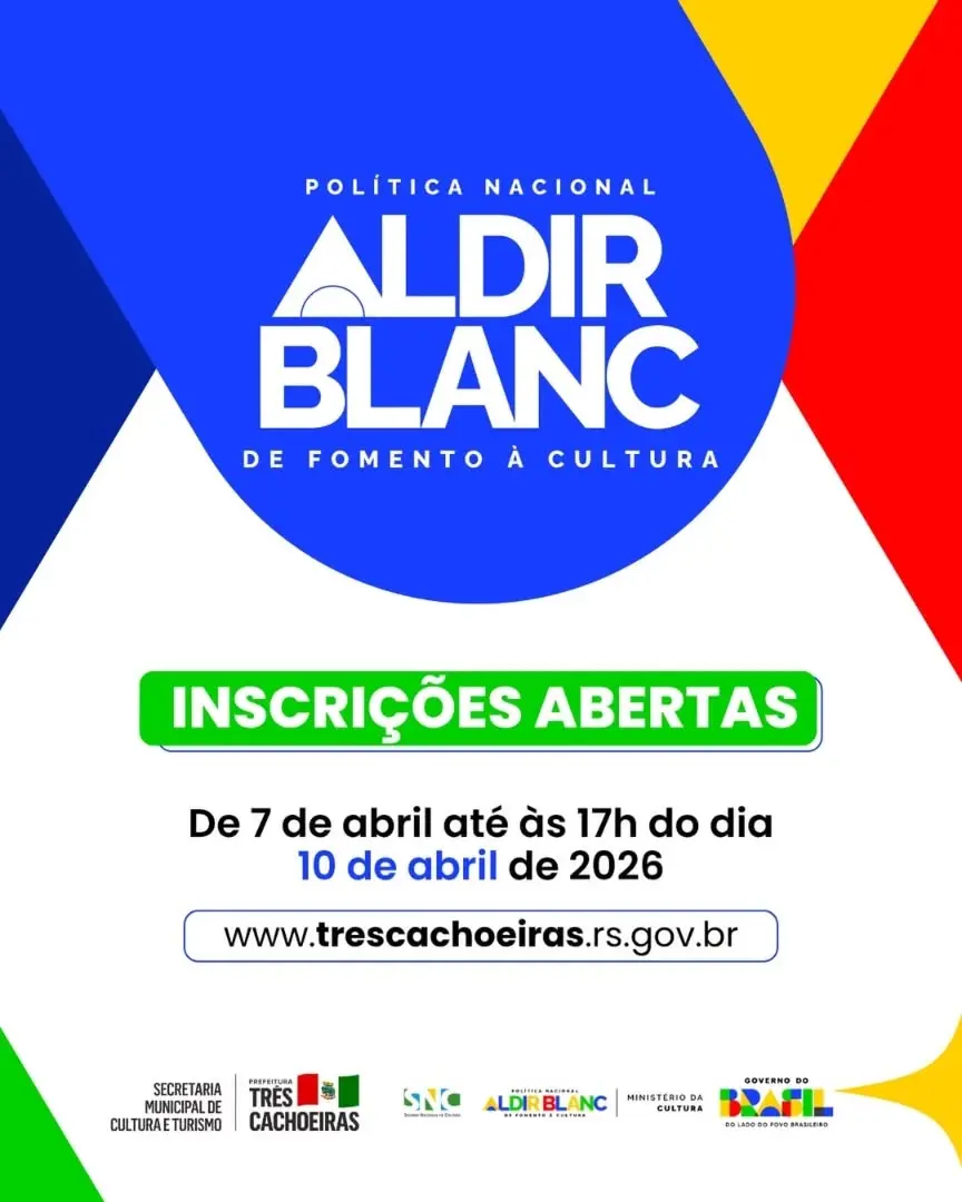 Três Cachoeiras Abre Inscrições para Edital Aldir Blanc: Impulsionando a Cultura Local