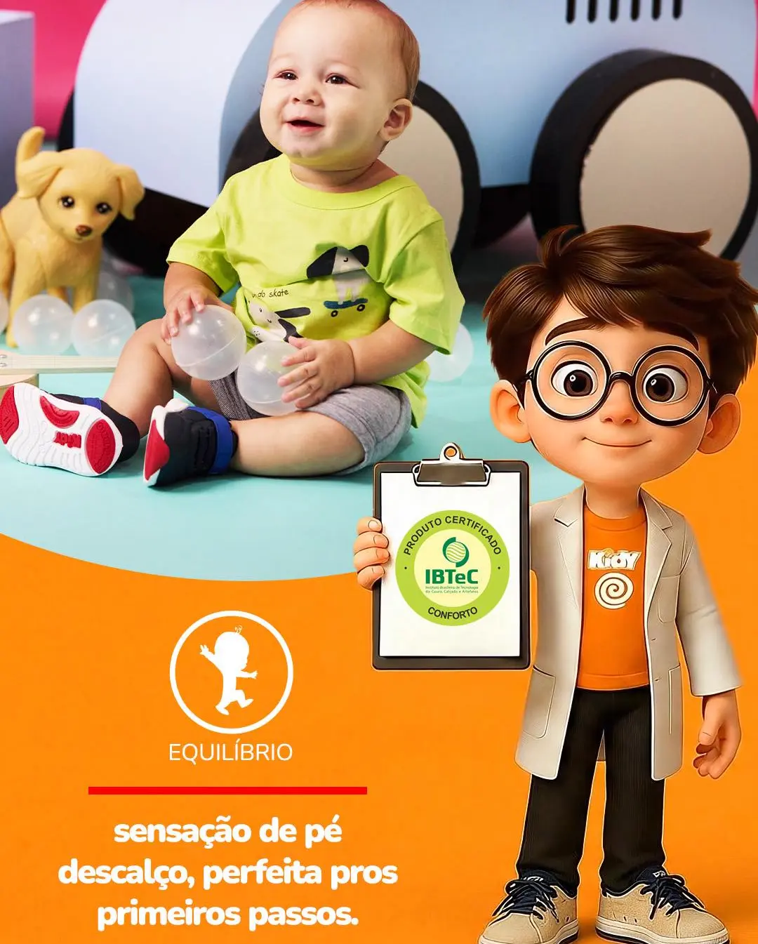 Conforto e cuidado em cada passo: a tecnologia Kidy para os pés dos seus filhos